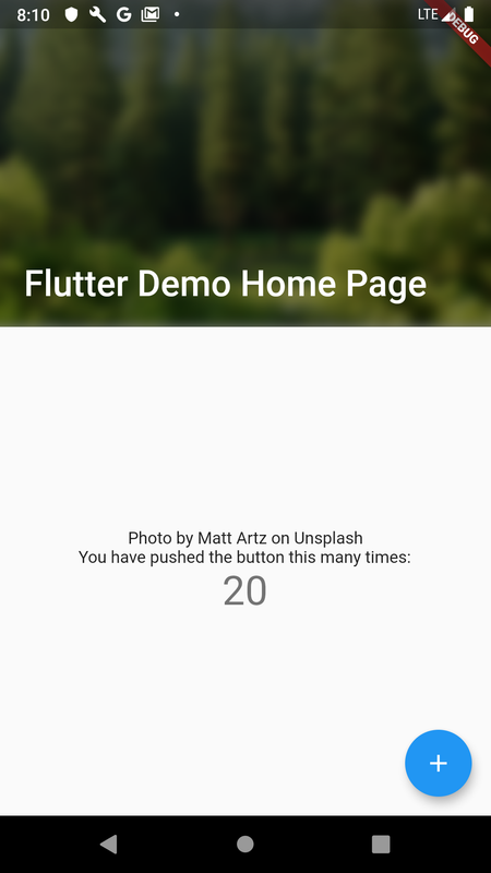 Flutter App Bar Image